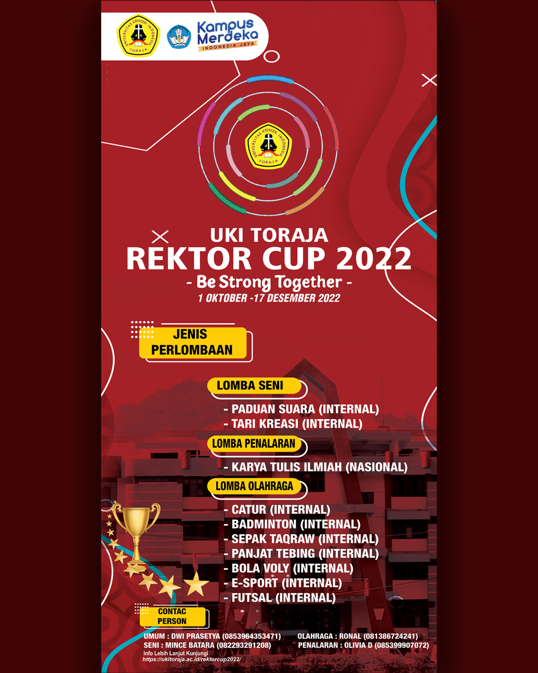 REKTOR CUP 2022 UKI TORAJA - Universitas Kristen Indonesia Toraja