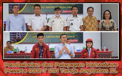 Pembekalan dan Pelepasan Mahasiswa Peserta KKN-T UKI Toraja Angkatan XL