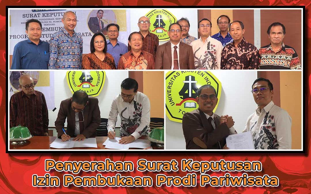 Penyerahan Surat Keputusan Izin Pembukaan Prodi Pariwisata