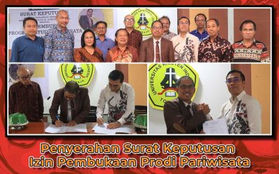 Penyerahan Surat Keputusan Izin Pembukaan Prodi Pariwisata