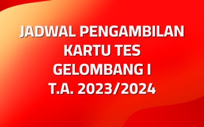 Jadwal Pengambilan Kartu Tes Gelombang I